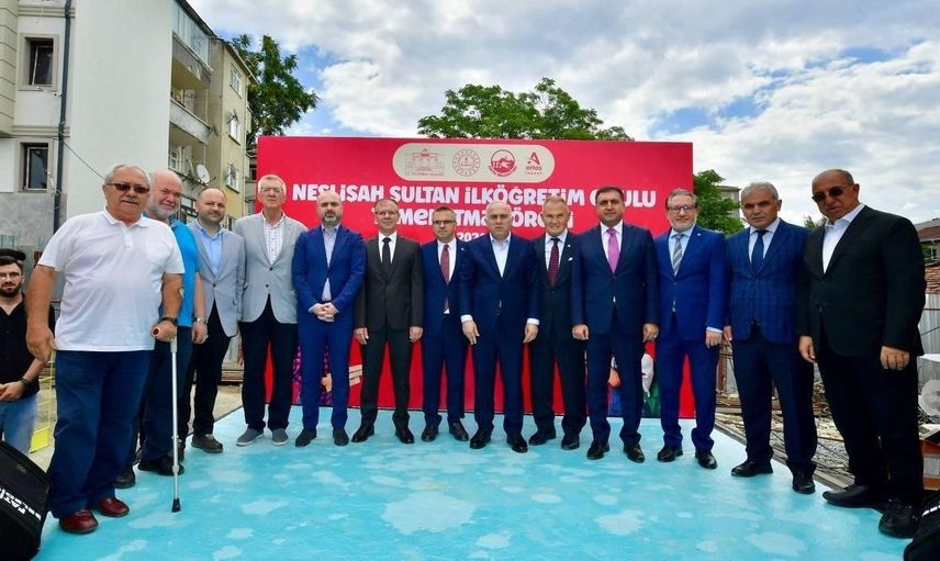 Fatih'te neslişah sultan ilkokulu'nun temeli atıldı