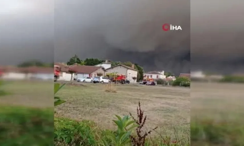 Fransa'nın güneybatısında orman yangını: 525 kişi güvenli alana tahliye edildi