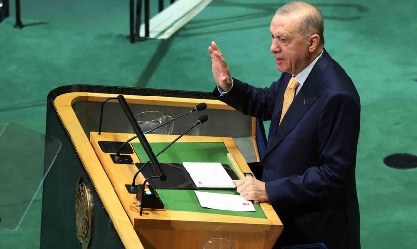 Cumhurbaşkanı Erdoğan, BM Genel Kurulu'nda Filistin mücadelesini vurguladı
