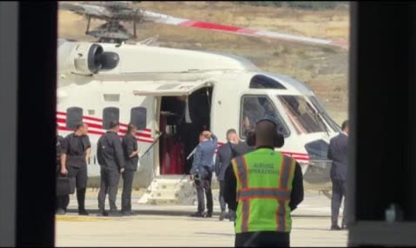Cumhurbaşkanı Erdoğan, İstanbul Havalimanı açılışına helikopterle katıldı
