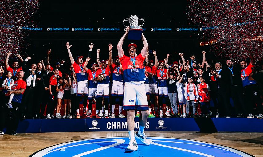 Bahçeşehir Koleji, Reggio Emilia'yı mağlup ederek FIBA Europe Cup'ta şampiyon oldu!
