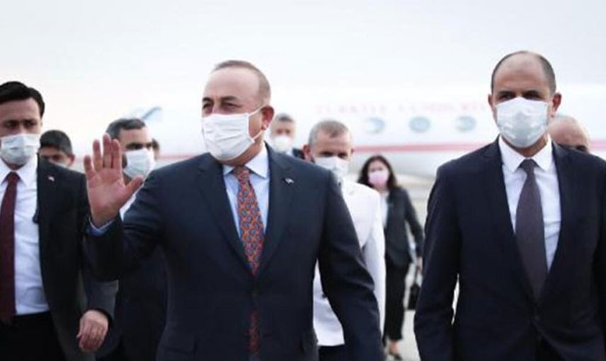 Bakan Çavuşoğlu KKTC'de Açıklamalarda Bulunuyor
