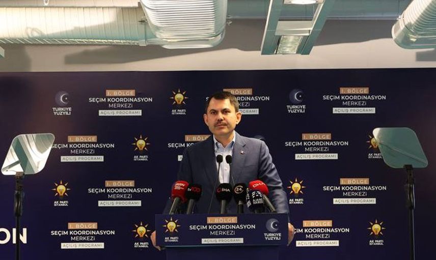 Bakan Kurum, İstanbul 1. Bölge Seçim Koordinasyon Merkezi açılışında önemi açıklamalarda bulundu