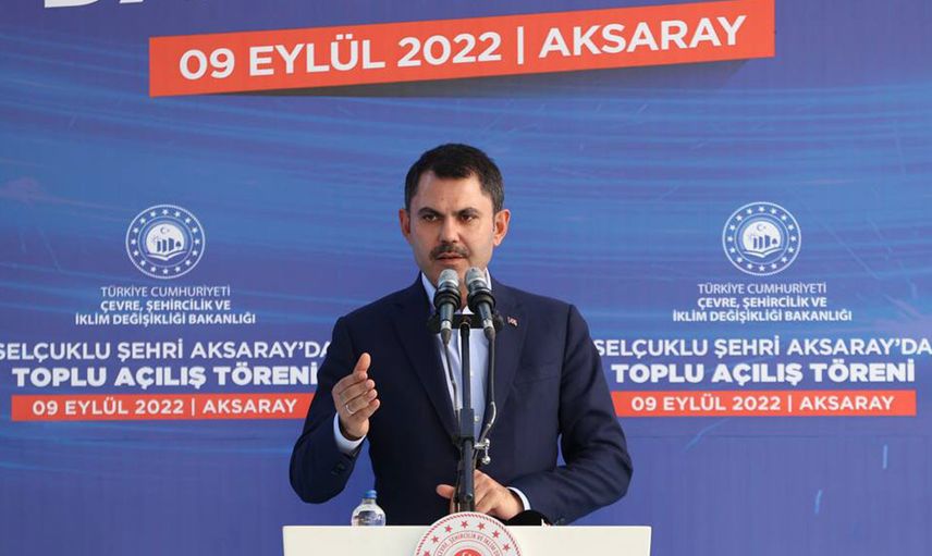 Bakan Kurum’dan Aksaray açılış töreninde dikkat çeken açıklamalar: ‘Yatırım değeri 2 milyar lirayı bulan 5 bin 172 konutu yaptık’
