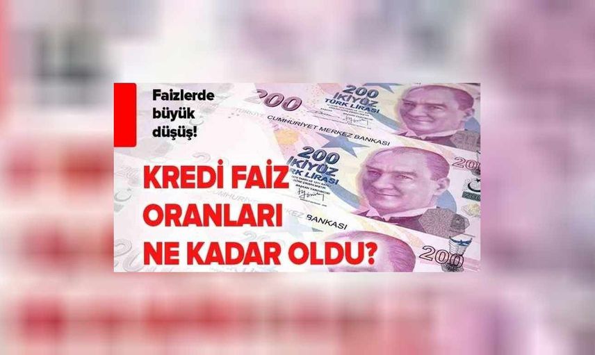 Banka kredi faiz oranların büyük düşüş yaşandı! Kredi çekeceklerin dikkatine bu fırsatı kaçırmayın! Bankaların güncel faiz oranları Nisan 2022