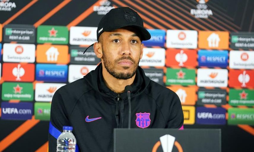 Barcelonalı yıldız Pierre-Emerick Aubameyang, Galatasaray maçında turu geçeceklerinden emin olduğunu söyledi