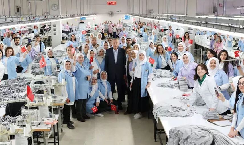 Başkan Erdoğan Denizli’de kadın işçilerle bir araya geldi: Cumhuriyet tarihinin rekoru