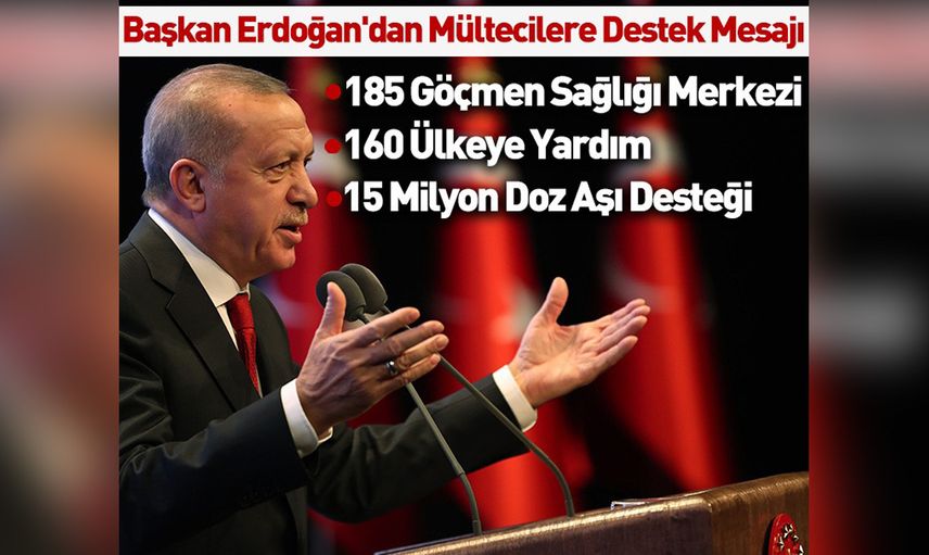 Başkan Erdoğan'dan Avrupa Bölgesi Göç ve Sağlık Yüksek Düzeyli Toplantısı'na video mesaj: 15 milyon doz aşıyı Afrikalı kardeşlerimize ulaştıracağız