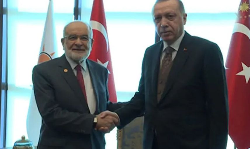 Başkan Recep Tayyip Erdoğan, Saadet Partisi Genel Başkanı Temel Karamollaoğlu İle Bir Araya Geldi
