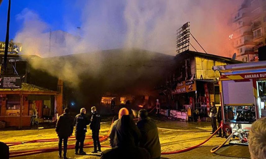 Başkent Ankara’da Yangın Meydana Geldi