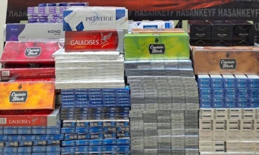 Batman'da 9 bin paket kaçak sigara yakalandı