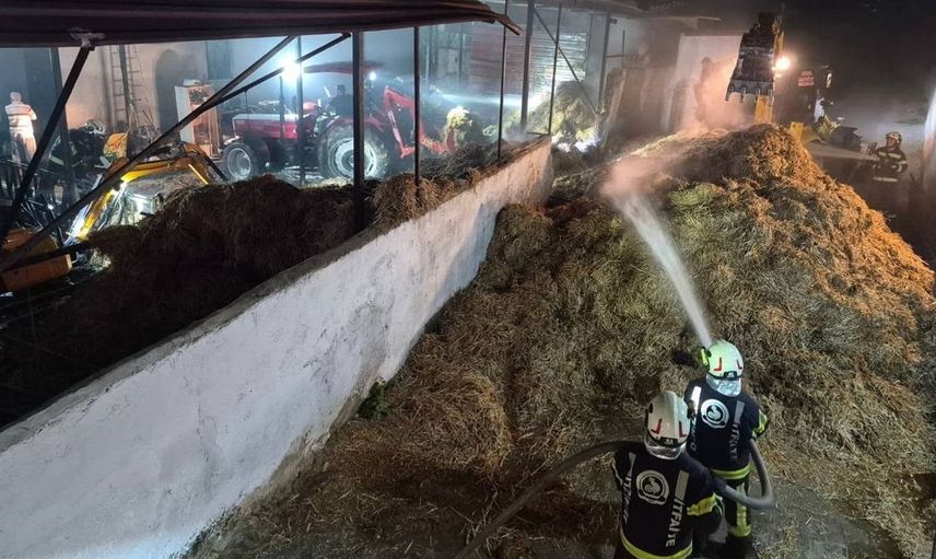 Denizli'de besihanede yangın paniği: Alevlere itfaiye müdahale etti