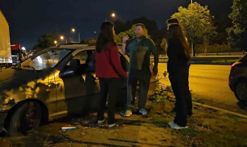 Bursa'da kaza sonrası sürücü suçlamaları ve komik anlar