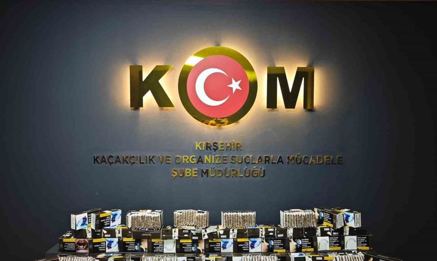 Kırşehir'de yapılan operasyonda kaçak makaronlar ele geçirildi