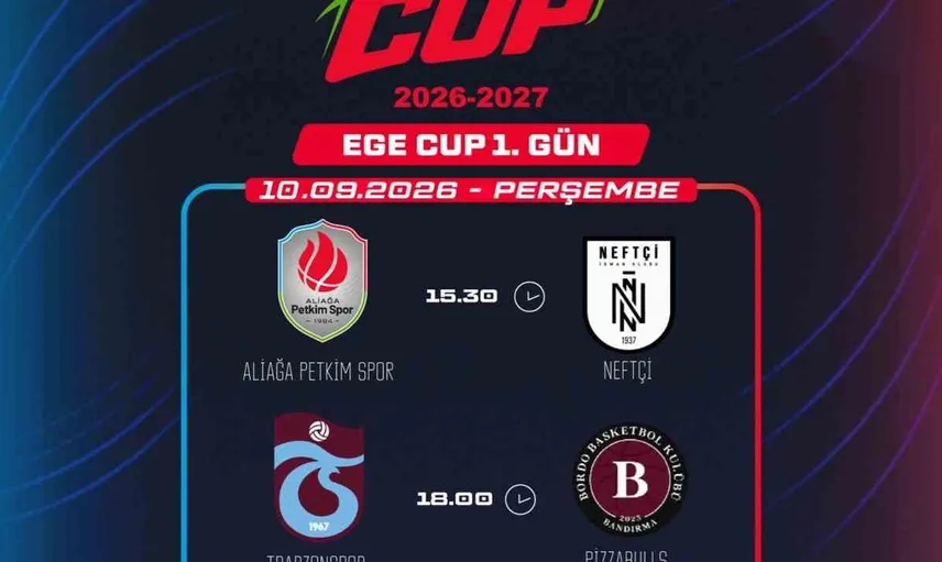 Ege Cup 2026 basketbol turnuvası Aliağa'da heyecanla başlıyor