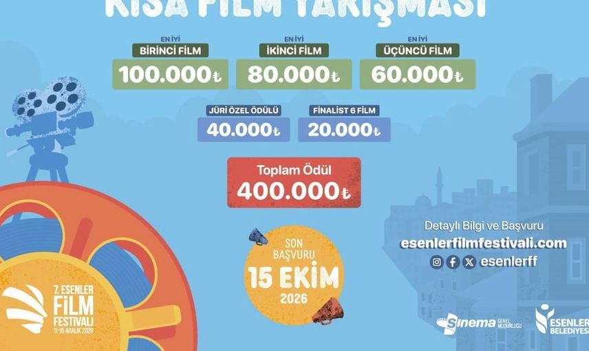 Esenler film festivali kısa film yarışması için başvurular başladı