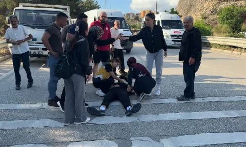Karabük'te devrilen motosikletin sürücüsü yaralandı