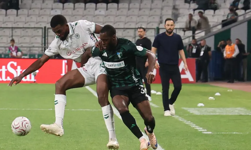 Konyaspor, Kocaelispor'u 1-0 önde geçti: İlk yarıda etkili oyun