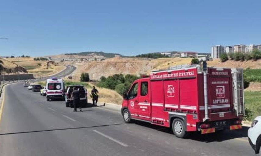 Adıyaman'da direksiyon hakimiyetini kaybeden otomobil takla attı: 3 yaralı