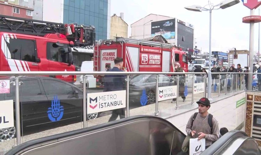 Ümraniye metro istasyonunda yangın paniği: Seferler durdu, duraklarda yoğunluk yaşandı