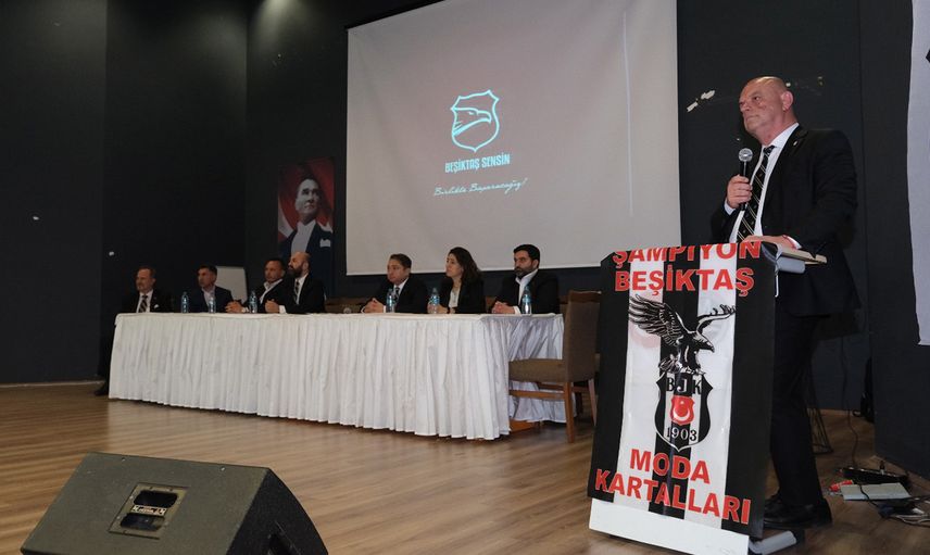Beşiktaş Başkan Adayı Fuat Çimen ve Beşiktaş Sensin Hareketi ekibi, Moda Kartalları'nın düzenlediği etkinlikte projelerini ve hedeflerini anlattı
