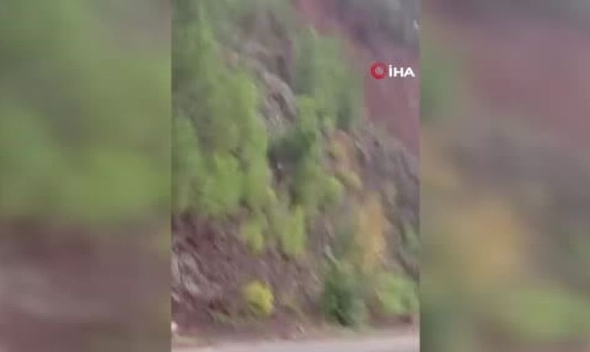 Yalova'da yoğun yağışlar heyelana sebep oldu