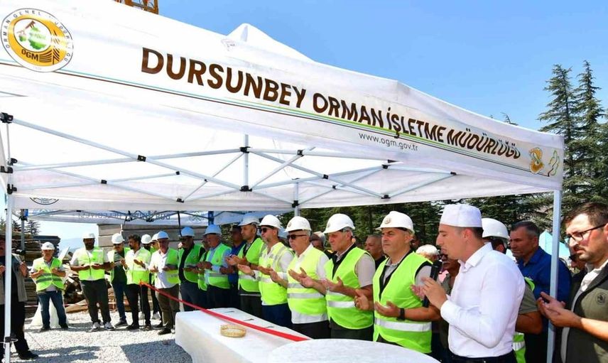 Dursunbey orman işletmeleri için yeni hizmet binası inşaatına başlandı