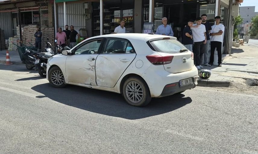 Adıyaman'da motosiklet ve otomobil çarpıştı: Bir kişi yaralandı