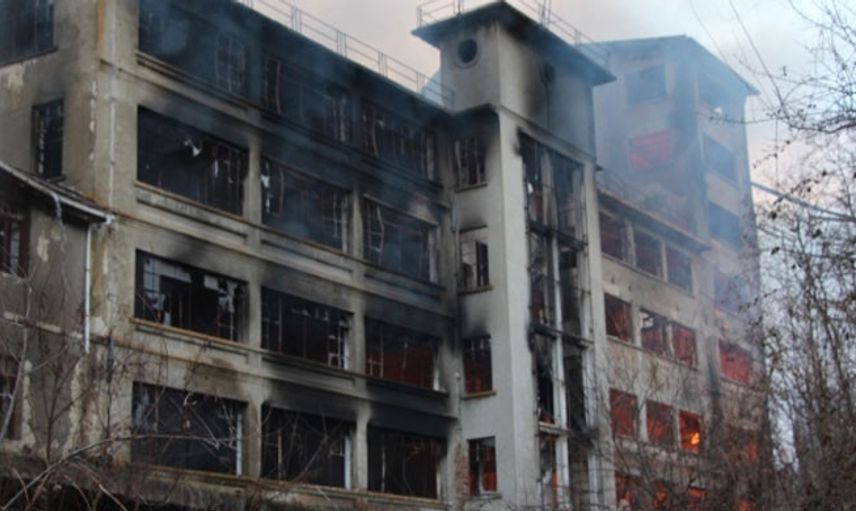 Bilecik'te Eski Un Farikasında Yangın