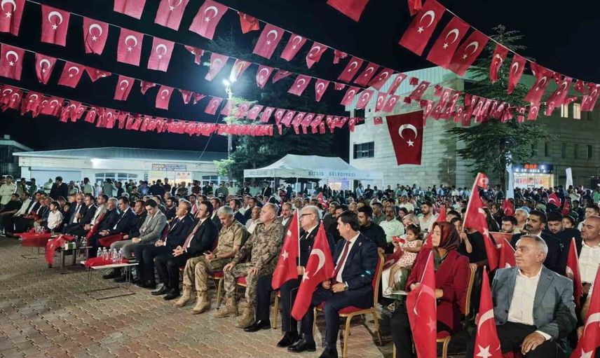 Bitlis’te 15 Temmuz’un yıldönümünde milli birlik ve beraberlik vurgusu