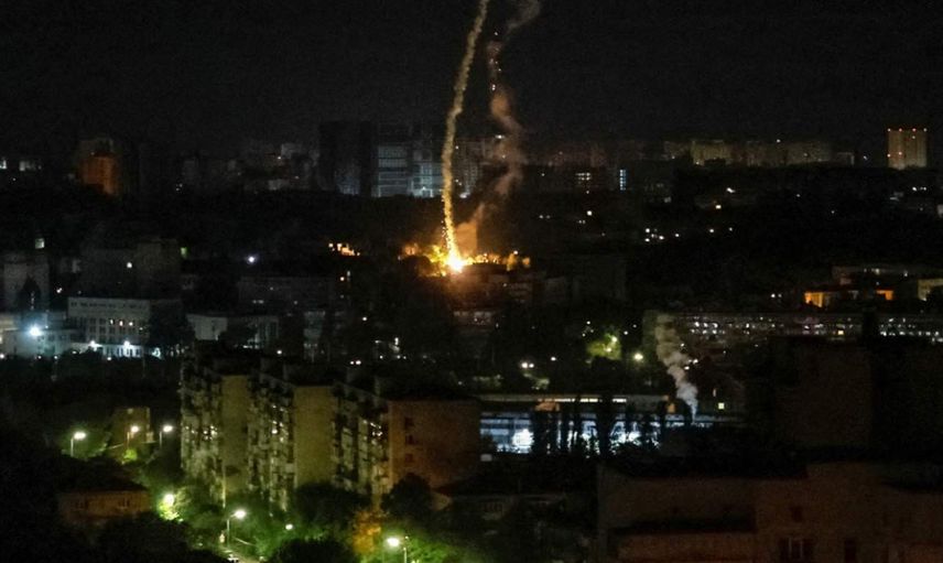 Bölgede siren sesleri duyuldu: Kiev'de patlamalar gece boyu sürdü