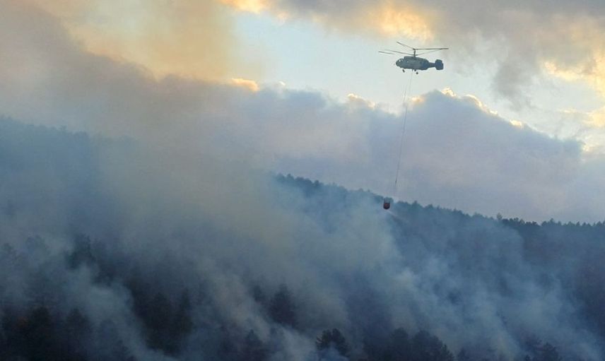 Bolu'daki Orman Yangını Kısmen Kontrol Altına Alındı