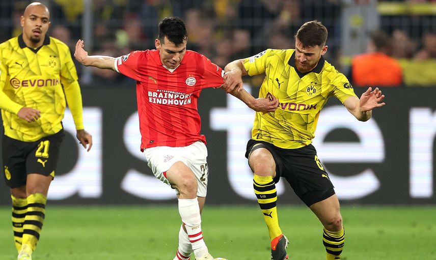 Borussia Dortmund güle oynaya çeyrek finalde: PSV'yi mağlup etti