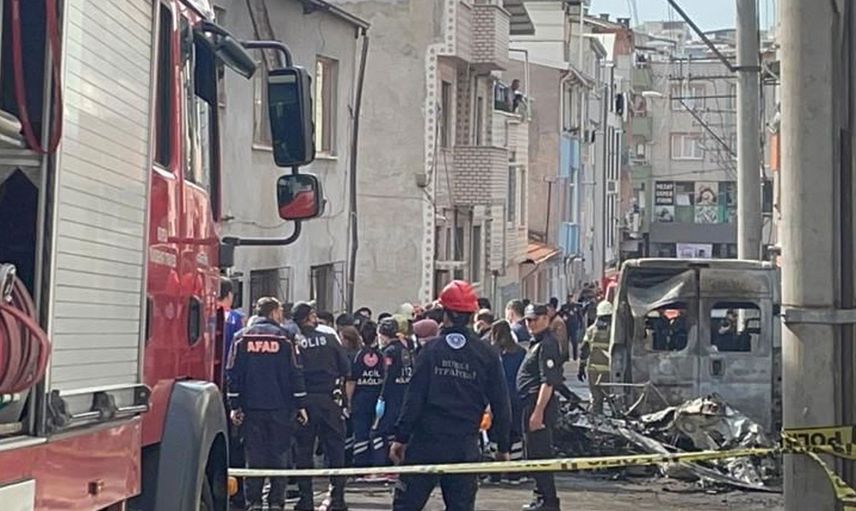 Bursa’da doğal gaz santraline hava aracı düştü: Ölü ve yaralılar var
