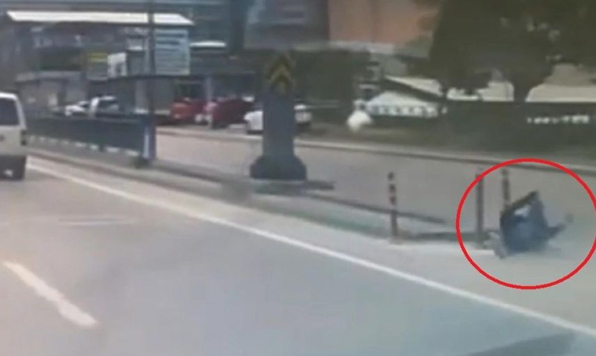 Bursa’da hatalı şerit değiştirmenin sonucu pahalıya mal olacaktı! Ölümden döndü!