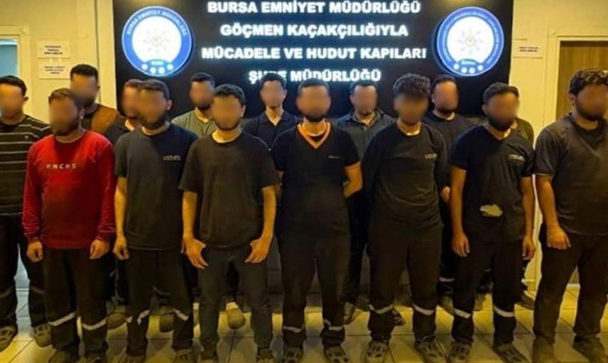 Bursa'da kaçak göçmen işçi operasyonu: 2 organizatör yakalandı