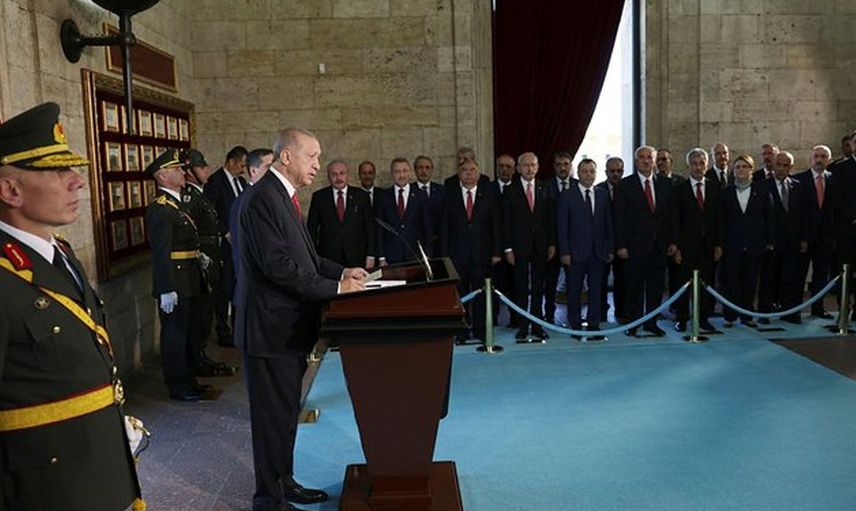 Büyük Zafer'in 100. yılı! Başkan Erdoğan ve devlet erkanı Anıtkabir'i ziyaret etti