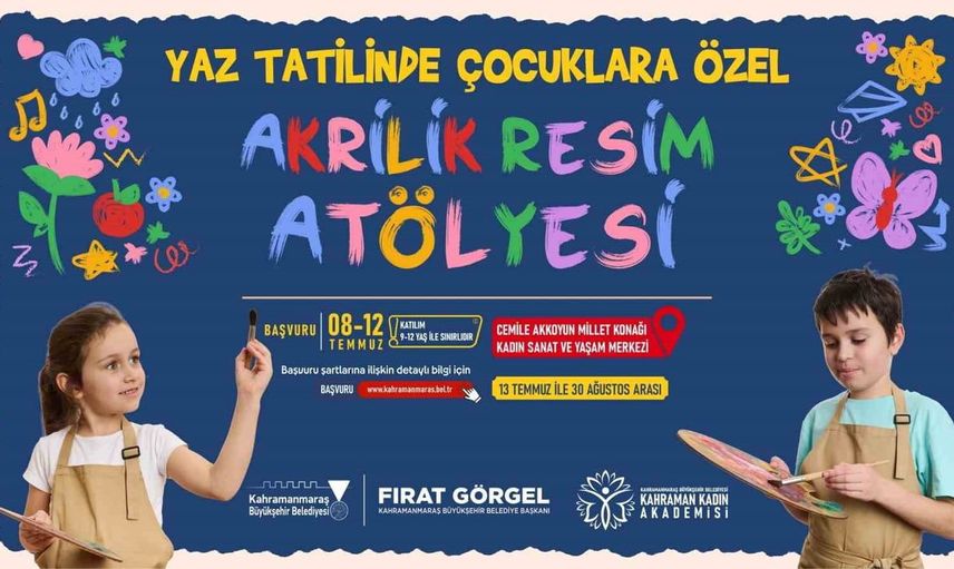 Büyükşehir'den çocuklara yaz tatilinde sanat desteği