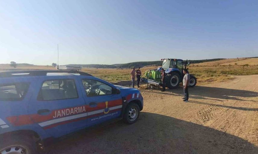 Bilecik'te jandarma, hasat öncesi yangın riski için önlemler alıyor