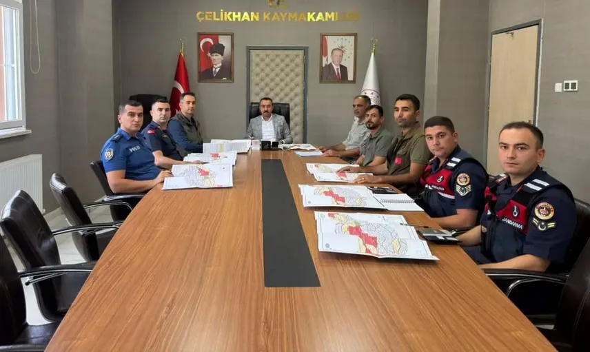 Çelikhan'da doğa koruma ve güvenlik için kritik toplantı yapıldı