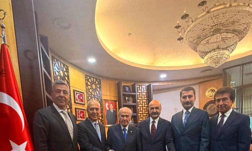 Bisiklet federasyonu heyetinden Devlet Bahçeli'ye nezaket ziyareti