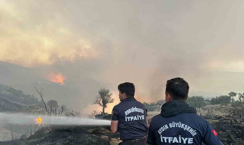 Aydın Büyükşehir itfaiyesi 1 haftada 446 yangına müdahale etti