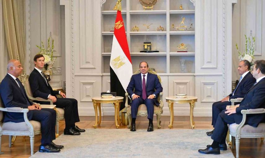 Kushner, Mısır Cumhurbaşkanı es-Sisi ile bölgesel güvenlik konularını görüştü