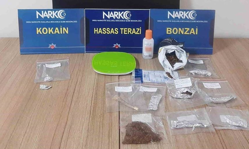Ordu'da uyuşturucu operasyonlarıyla 5 kişi tutuklandı