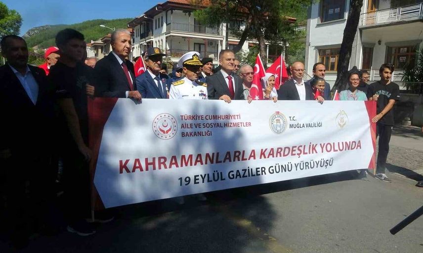 Muğla'da gaziler için etkinlik düzenlendi: Kahramanlarla kardeşlik yolunda yürüyüş