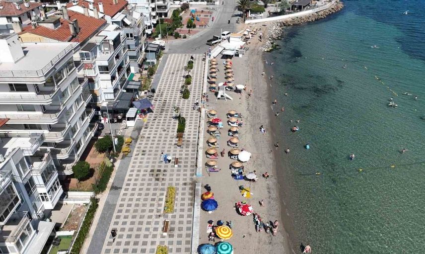 Mudanya plajlarında yaz sezonu yoğunluğu artıyor