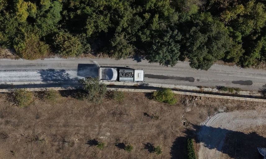 Bodrum'da ulaşım konforunu artıran sathi kaplama çalışmaları sürüyor