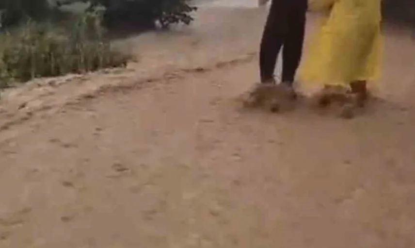 Giresun'da sağanak yağış yolları kapattı, dereler taştı