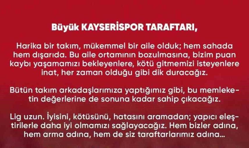 Benhur Keser'den Talha Sarıarslan'a destek mesajı: birlikte daha güçlüyüz