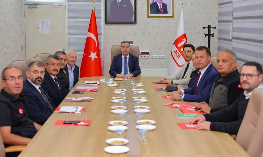 Bayburt'ta acil yardım hizmetleri için önemli toplantı gerçekleştirildi